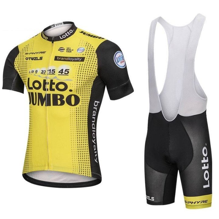 Equipación de Ciclismo Lotto: Conjunto Corto para Pedalear Cómodo