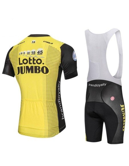 Equipación de Ciclismo Lotto: Conjunto Corto para Pedalear Cómodo