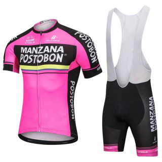 Equipación de Ciclismo Manzana Postobón: Conjunto Corto de Calidad para tus Rutas