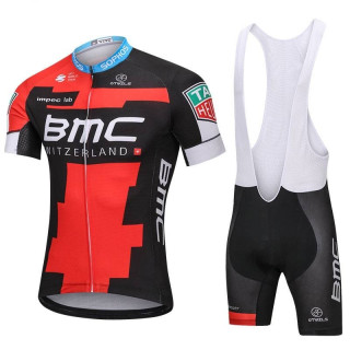 Equipación de Ciclismo BMC: Conjunto Corto para Pedalear Cómodo