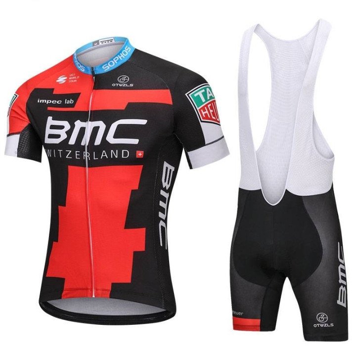 Equipación de Ciclismo BMC: Conjunto Corto para Pedalear Cómodo