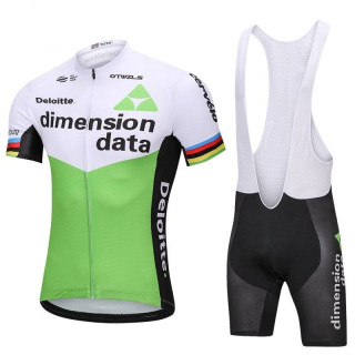 Equipación de Ciclismo Dimension Data: Conjunto Corto a Buen Precio