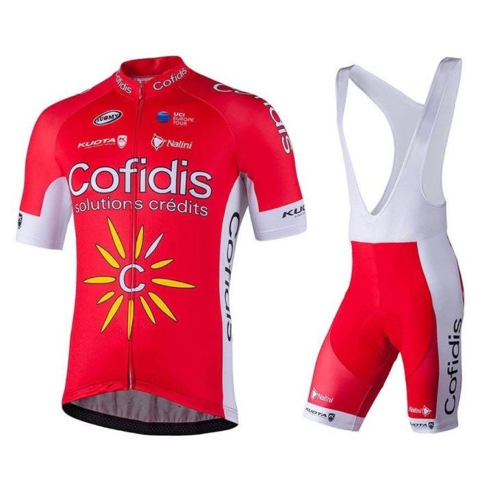 Equipación de Ciclismo Cofidis: Conjunto Corto para Rodar Cómodo