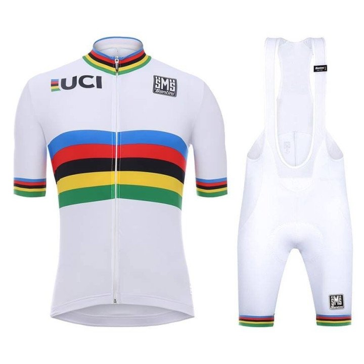 Equipación de Ciclismo UCI World Champion: Conjunto Corto a Buen Precio