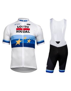 Equipación de Ciclismo Lotto European Champion para Pedalear Cómodo