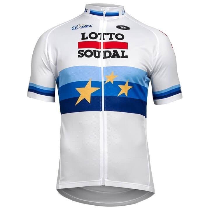 Equipación de Ciclismo Lotto European Champion para Pedalear Cómodo