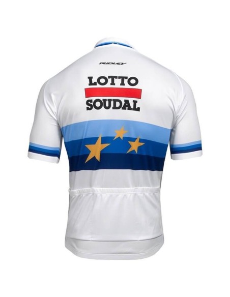 Equipación de Ciclismo Lotto European Champion para Pedalear Cómodo