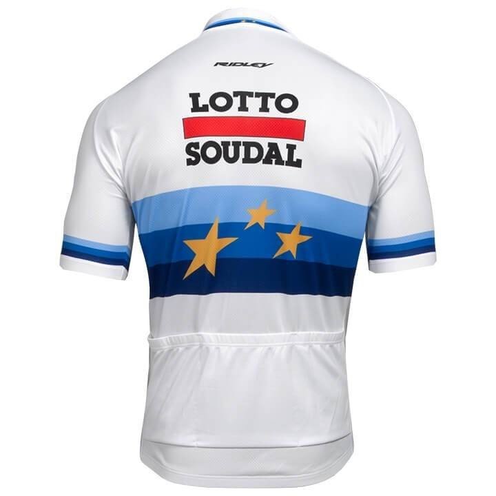 Equipación de Ciclismo Lotto European Champion para Pedalear Cómodo