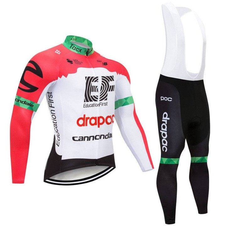 Ropa de ciclismo térmica EF Drapac Cannondale para pedalear cómodo