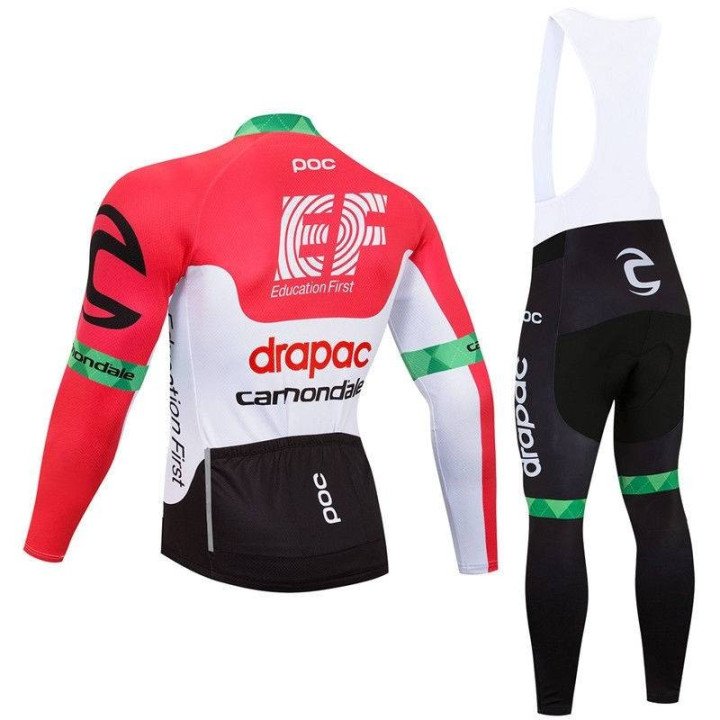 Ropa de ciclismo térmica EF Drapac Cannondale para pedalear cómodo