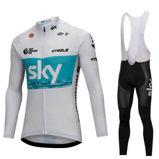 Ropa de ciclismo para el invierno: conjunto largo con tirantes SKY