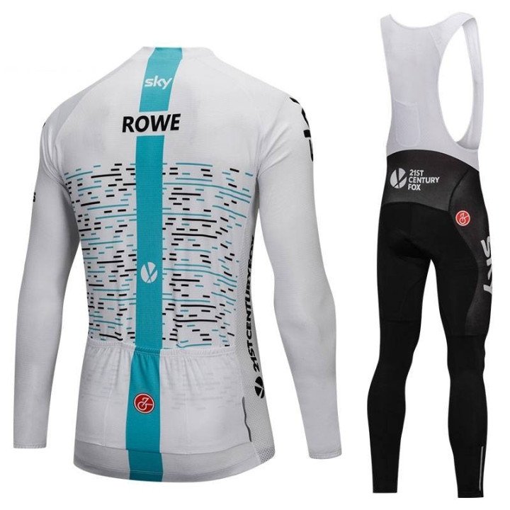 Ropa de ciclismo para el invierno: conjunto largo con tirantes SKY