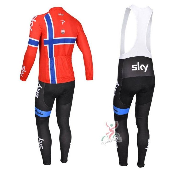 Ropa de Ciclismo de Invierno Con Tirantes SKY para Mantenerte Cómodo