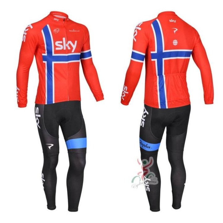 Ropa de Ciclismo de Invierno Con Tirantes SKY para Mantenerte Cómodo