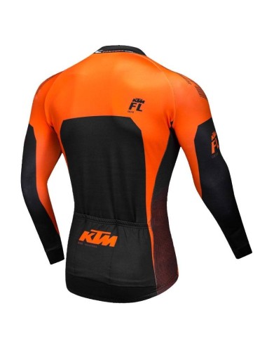 Maillot térmico largo para ciclistas KTM, comodidad y estilo en tus rutas