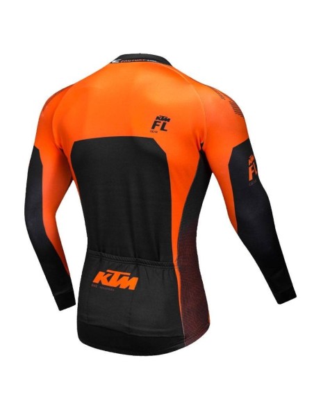 Maillot térmico largo para ciclistas KTM, comodidad y estilo en tus rutas