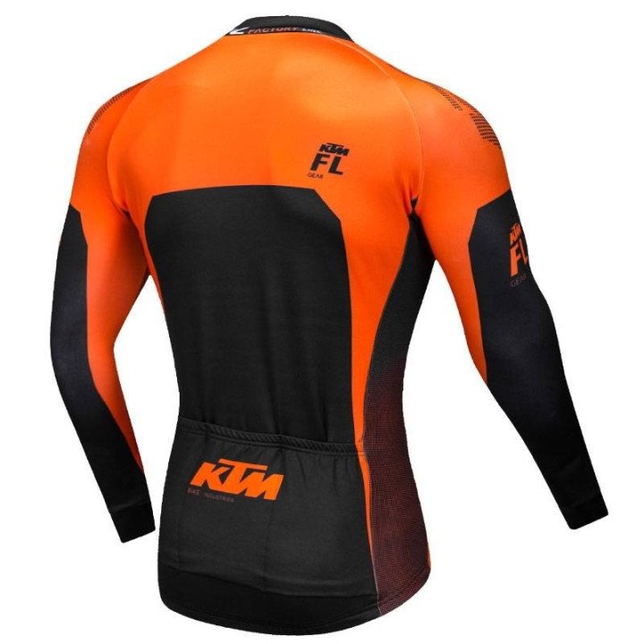 Maillot térmico largo para ciclistas KTM, comodidad y estilo en tus rutas