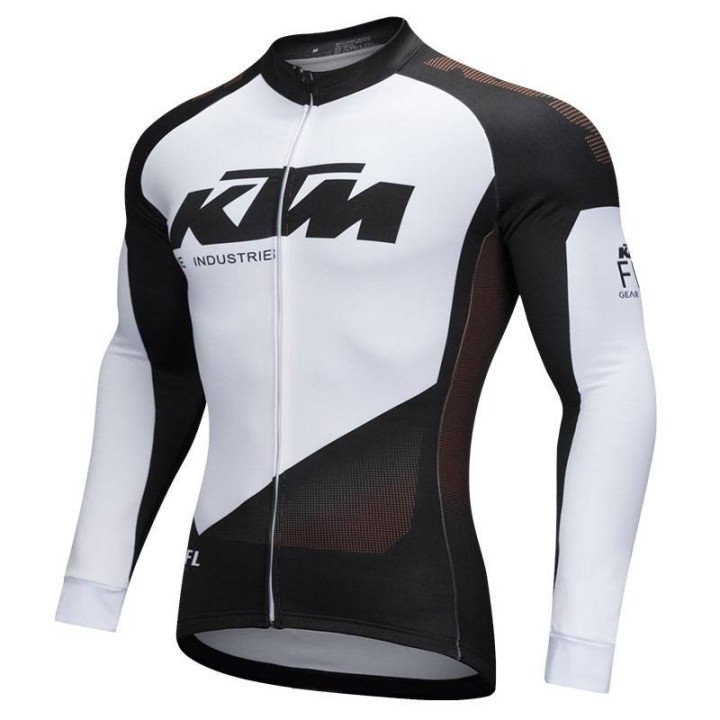 Maillot largo térmico KTM para ciclistas, comodidad y estilo en cada pedaleada