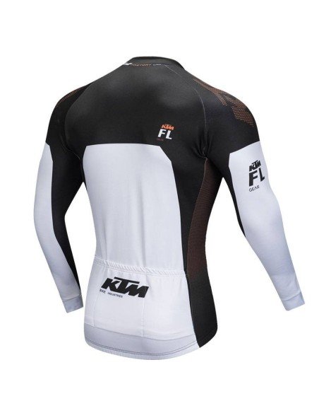 Maillot largo térmico KTM para ciclistas, comodidad y estilo en cada pedaleada