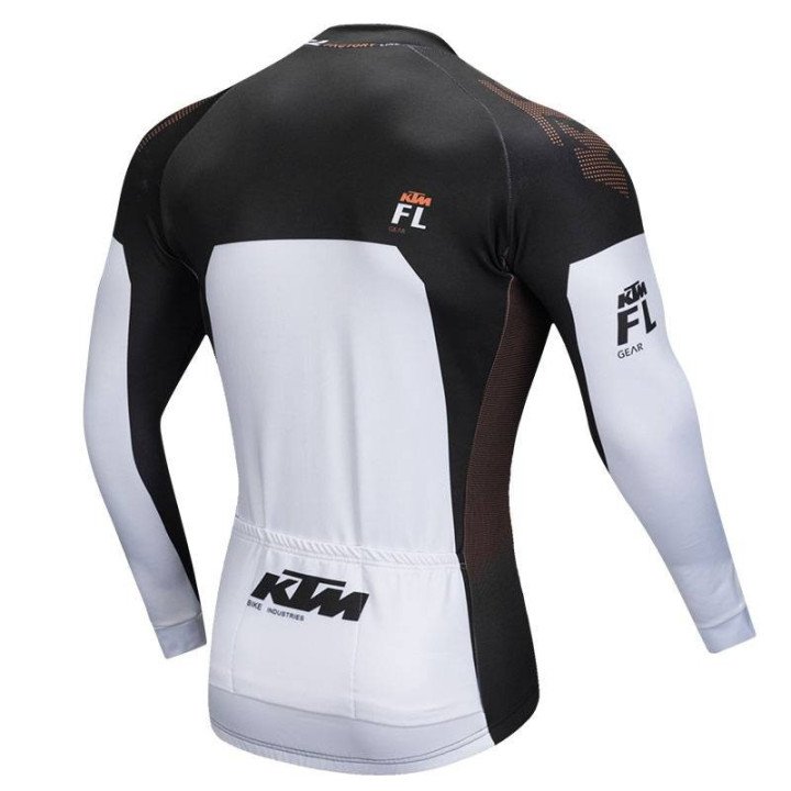 Maillot largo térmico KTM para ciclistas, comodidad y estilo en cada pedaleada