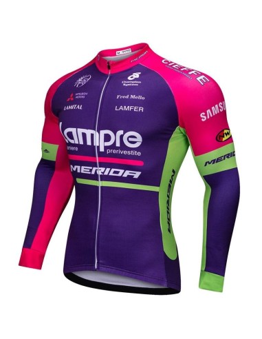 Maillot térmico Lampre para ciclistas, cómodo y práctico
