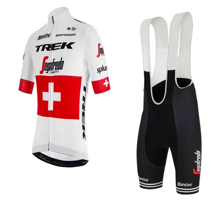 Conjunto Corto de Ciclismo Trek Segafredo Swiss Champion a Buen Precio