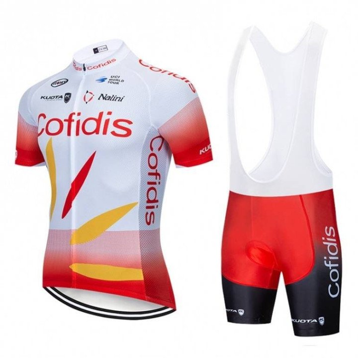 Ropa de ciclismo Cofidis: conjunto corto ideal para tus rutas