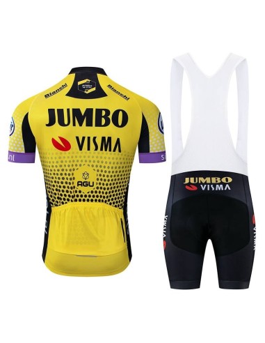 Ropa de Ciclismo JUMBO Visma: Conjunto Corto para Tu Aventura sobre Ruedas