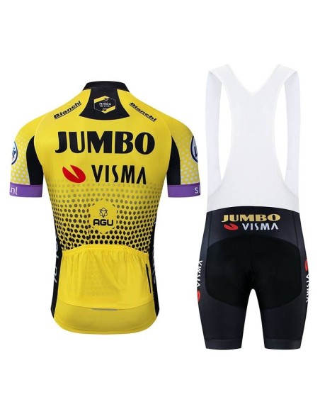 Ropa de Ciclismo JUMBO Visma: Conjunto Corto para Tu Aventura sobre Ruedas