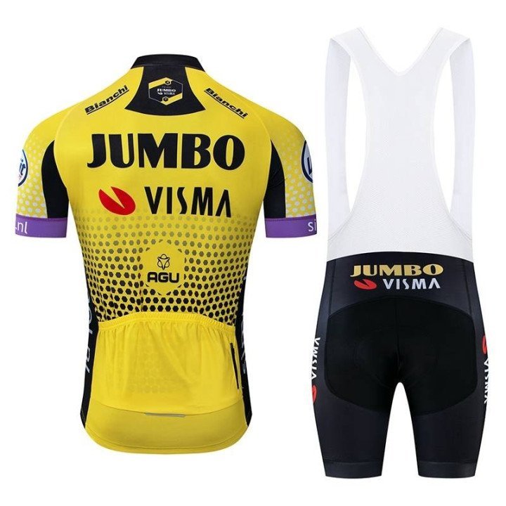 Ropa de Ciclismo JUMBO Visma: Conjunto Corto para Tu Aventura sobre Ruedas