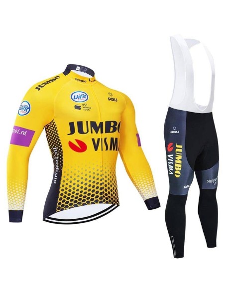 Ropa térmica de ciclismo Jumbo Visma para estar cómodo y abrigado