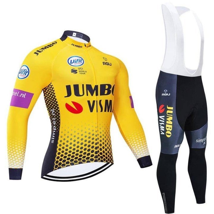 Ropa térmica de ciclismo Jumbo Visma para estar cómodo y abrigado
