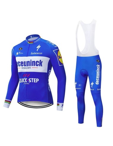 Conjuntos térmicos de ciclismo Quick Step Deceuninck para estar cómodo en la ruta