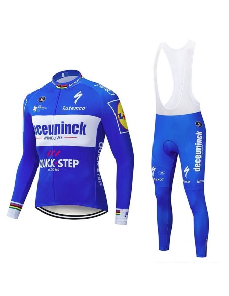 Conjuntos térmicos de ciclismo Quick Step Deceuninck para estar cómodo en la ruta