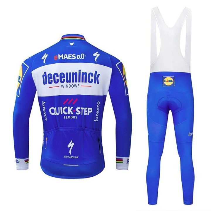 Conjuntos térmicos de ciclismo Quick Step Deceuninck para estar cómodo en la ruta