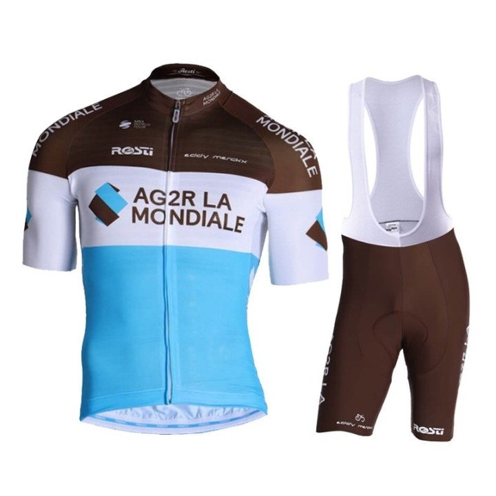 Equipación de Ciclismo AG2R LA MONDIALE: Conjunto Corto Ideal para Pedalear