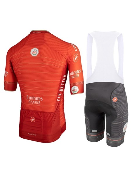 Equipación Castelli UAE TOUR: Conjunto Corto de Ciclismo Ideal