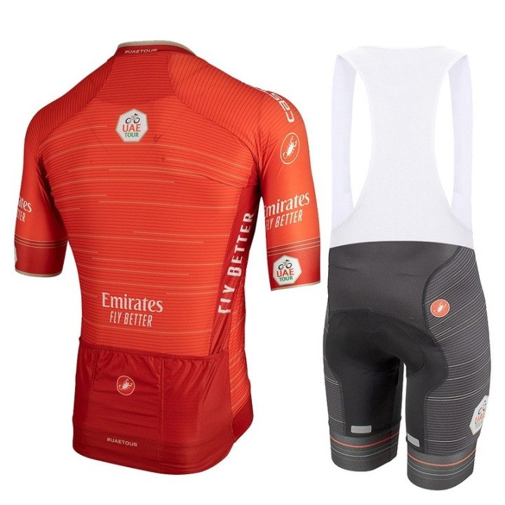 Equipación Castelli UAE TOUR: Conjunto Corto de Ciclismo Ideal