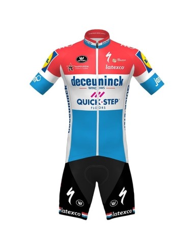 Equipación de Ciclismo DECEUNINCK QUICK-STEP Campeón de Luxemburgo, Conjunto Corto Ideal para Ti