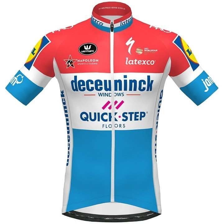 Equipación de Ciclismo DECEUNINCK QUICK-STEP Campeón de Luxemburgo, Conjunto Corto Ideal para Ti