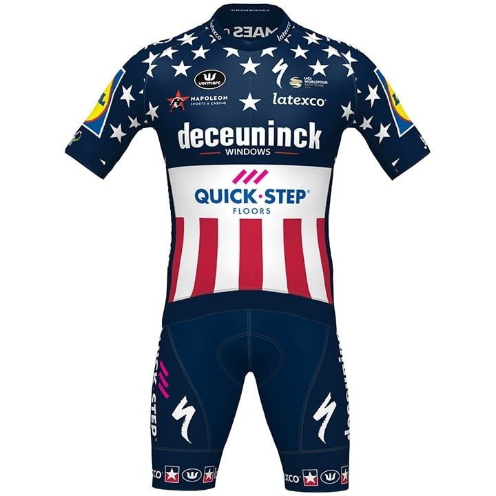 Equipación de Ciclismo DECEUNINCK QUICK-STEP USA: Confort y Estilo para tus Rutas