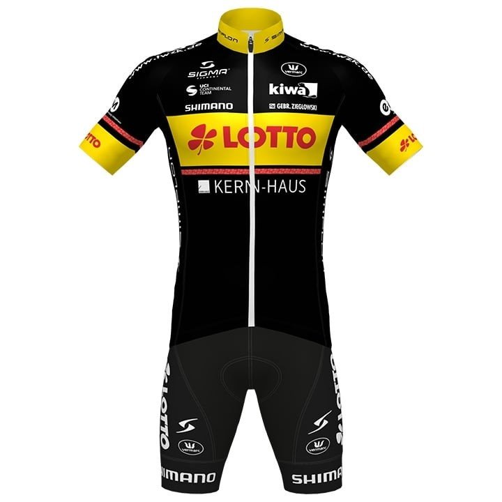 Equipación Ciclismo LOTTO KERNHAUS: Conjunto Corto Ideal para Pedalear