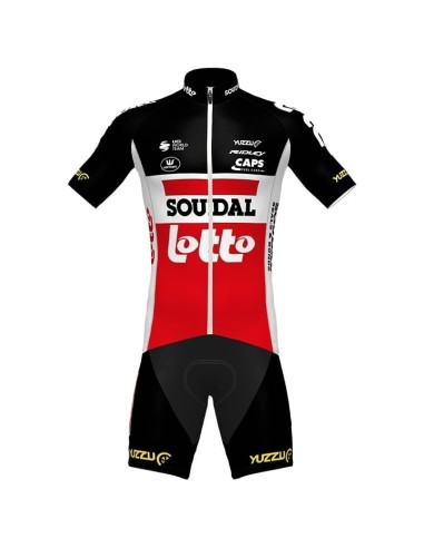 Equipación de Ciclismo SOUDAL LOTTO: Conjunto Corto Ideal para Rodar