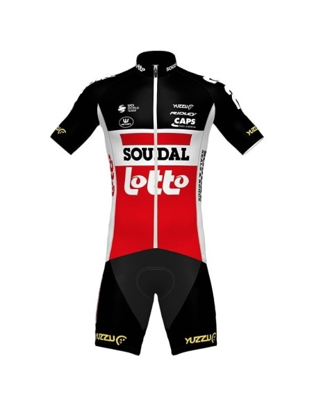 Equipación de Ciclismo SOUDAL LOTTO: Conjunto Corto Ideal para Rodar