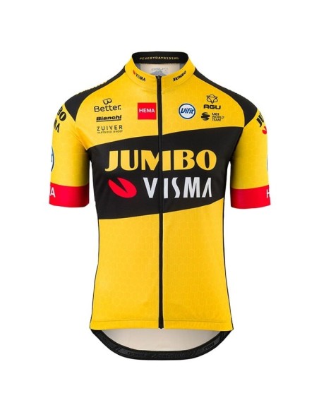 Equipación de Ciclismo JUMBO-VISMA: Conjunto Corto para Rodar Cómodamente