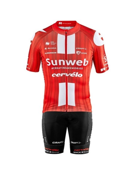 Conjunto Corto de Ciclismo SUNWEB: Comodidad y Estilo para tus Rutas