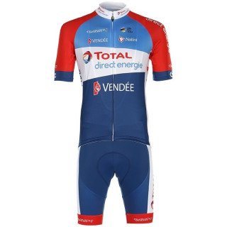 Equipación de Ciclismo TOTAL DIRECT ENERGIE: Conjunto Corto Ideal para Pedalear