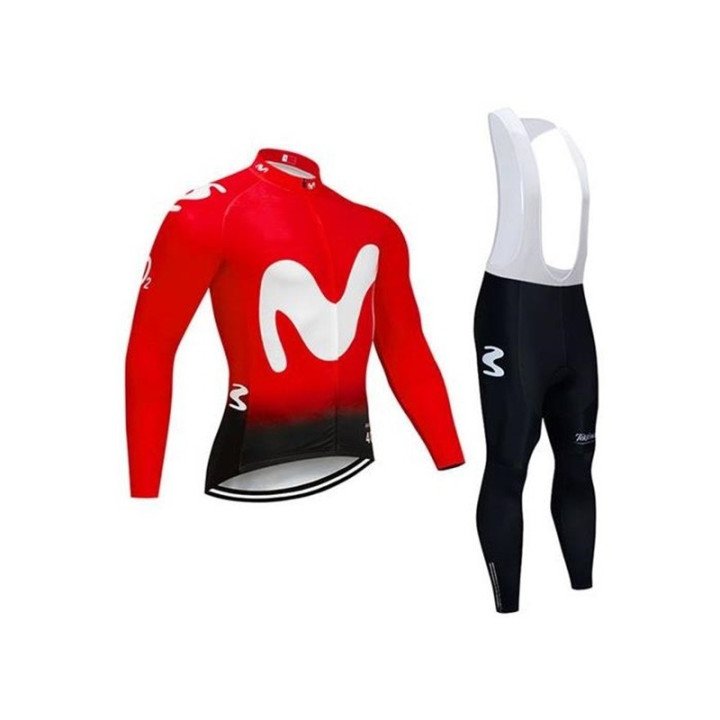 Ropa de ciclismo térmica Movistar para pedalear cómodo y a la moda