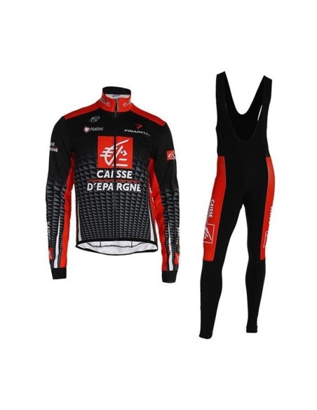 Ropa térmica de ciclismo CAISSE D'EPARGNE para mantenerte cómodo en la ruta