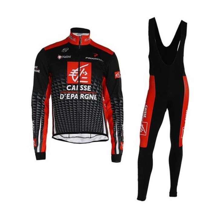 Ropa térmica de ciclismo CAISSE D'EPARGNE para mantenerte cómodo en la ruta